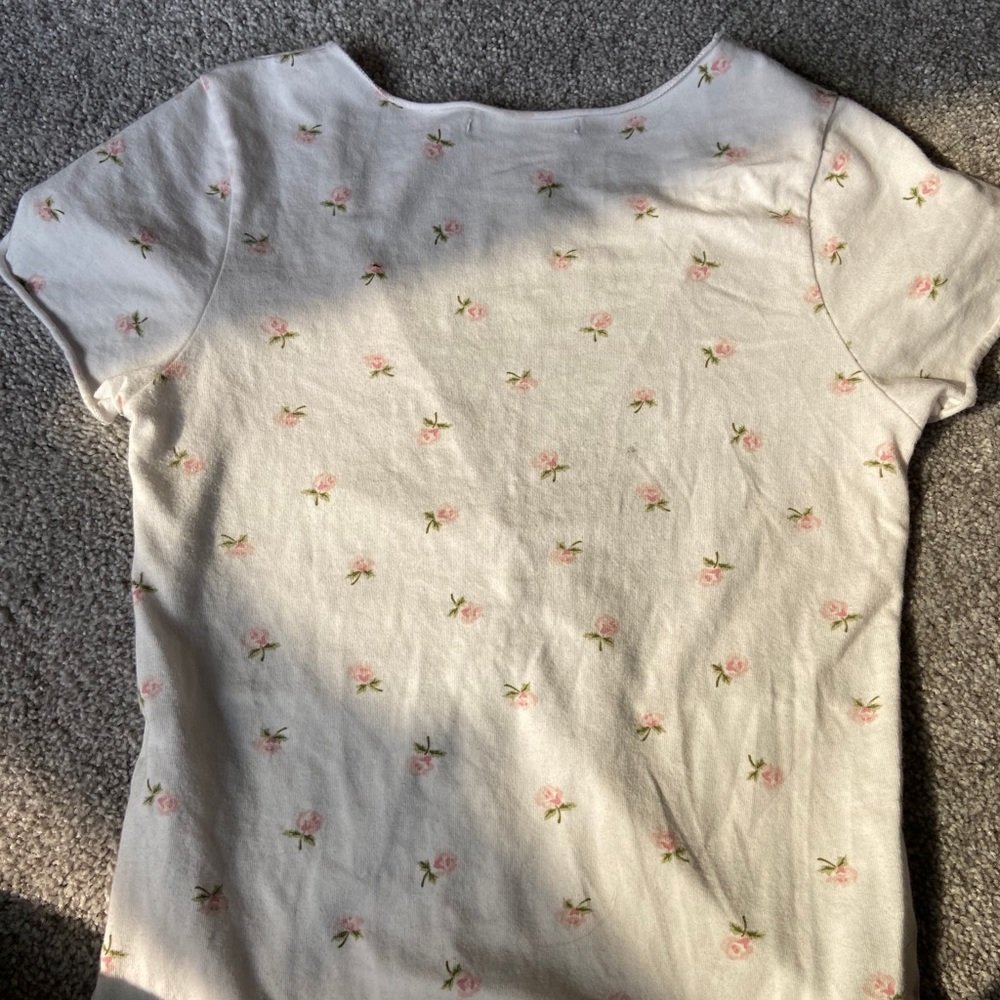 White floral Gina top - Picture 3 of 4